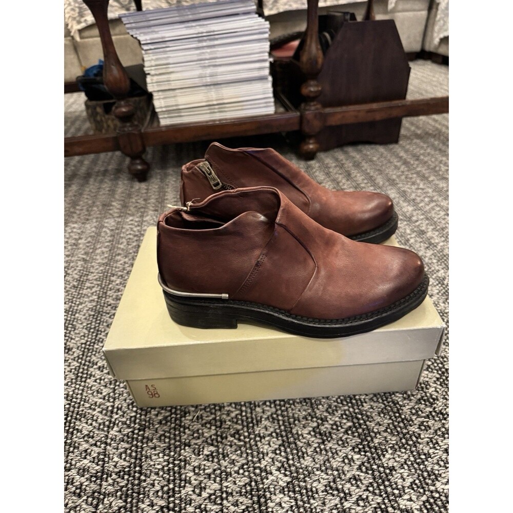 A.S.98 NWT BAYES Leather Ankle BOOTS  EU 38